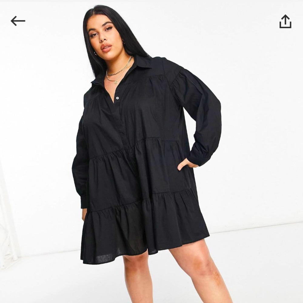 Plus size tiered dress